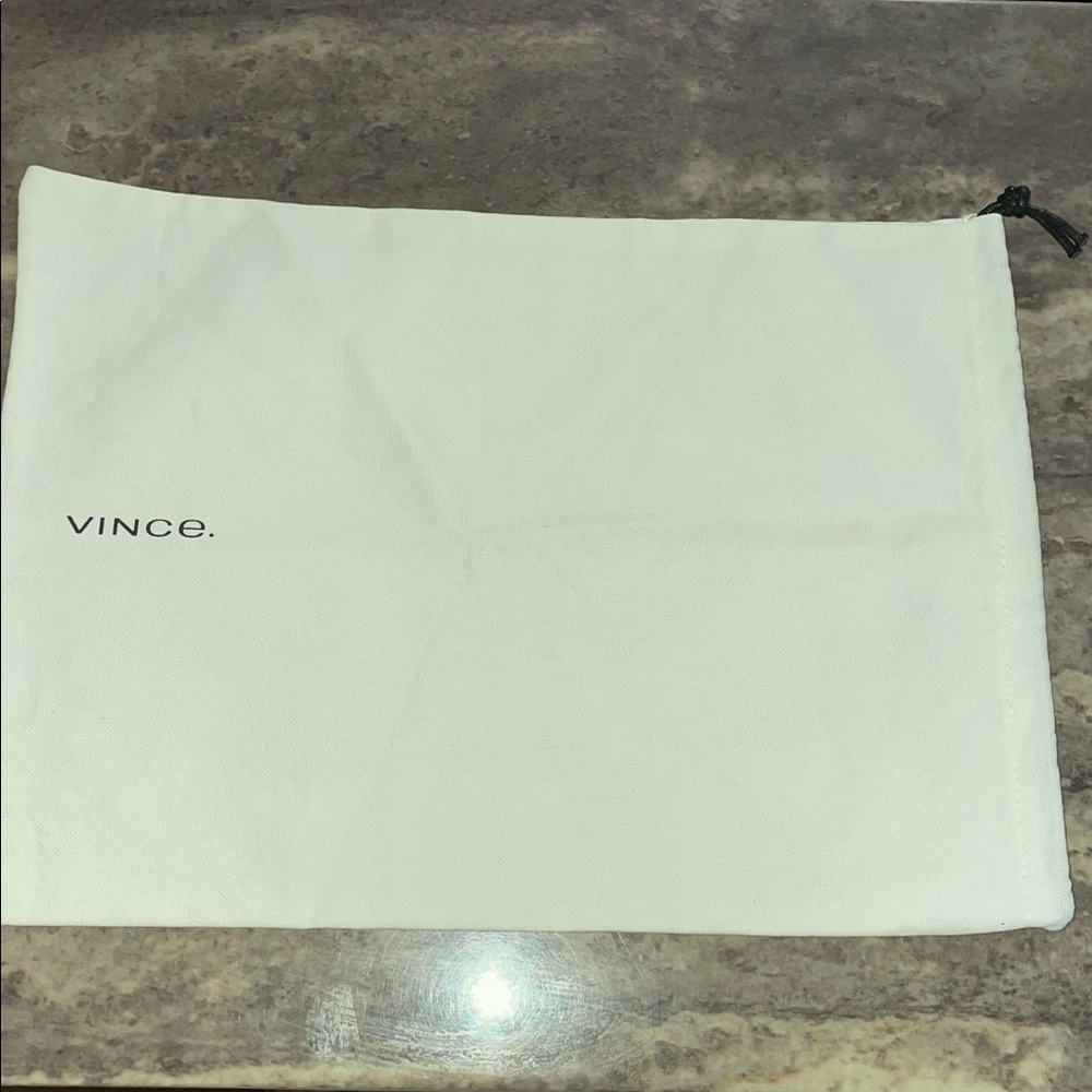 Vince Off-White Drawstring Bag